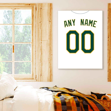 Oakland Jersey Custom Canvas Print Wall Art for Boy Girl Men Women Baseball Personalized Canvas Art